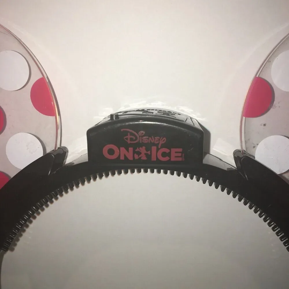 Disney  On Ice Minnie  Mouse  Polka-dot  Flashing Light - Up  Ears  Headband